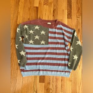 POL American flag sweater. Similar to wooden ship